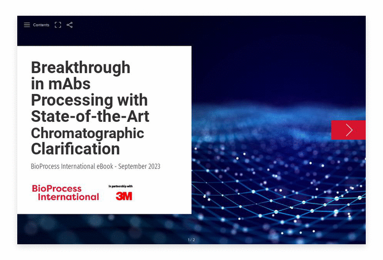 BioProcess International in partnership with 3M Turtl eBook, "Breakthrough in mAbs Processing with State-of-the-Art Chromatographic Clarification"