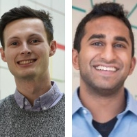 Vyas Ramanan and Andrew Warren thirteen-young-people-bucking-the-odds-finding-paths-to-break-into-biotech