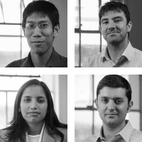 Jason Kelly, Reshma Shetty, Barry Canton, and Austin Che thirteen-young-people-bucking-the-odds-finding-paths-to-break-into-biotech