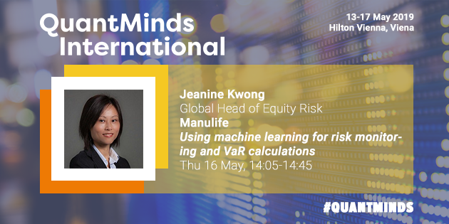 QuantMinds International 2019, Jeanine Kwong, Manulife