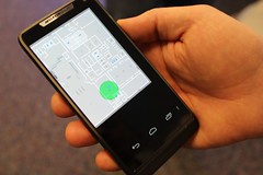 Indoor location services on mobile phone